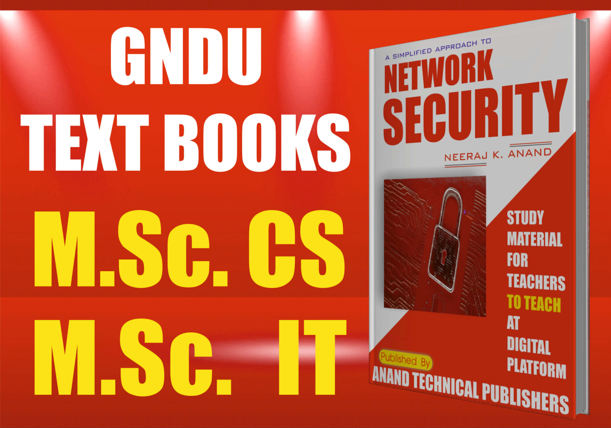 Network Security|Introduction To Network Security|GNDU Msc IT Study Material Lecture Notes Ebook pdf Download|Neeraj K Anand||Anand Technical Publishers