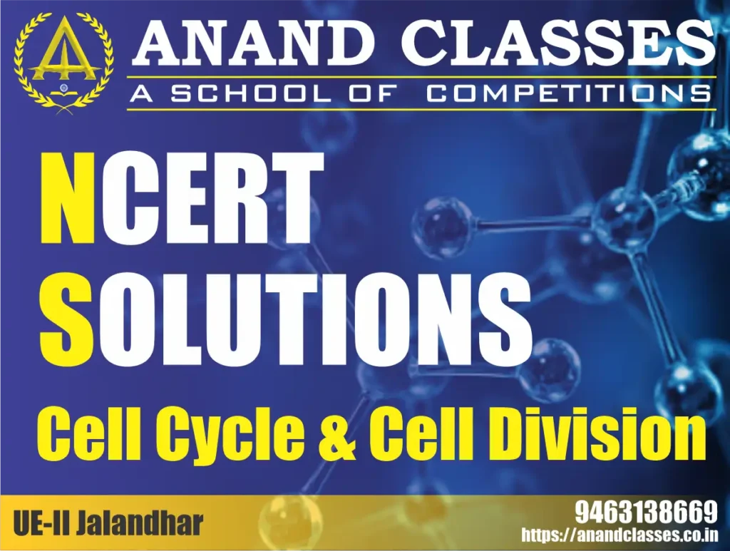 NCERT Solutions-Cell Cycle & Cell Division Class 11 Biology Chapter 10-Anand Classes-Neeraj K Anand-Param Anand NCERT Solutions-Cell Cycle & Cell Division Class 11 Biology Chapter 10-Anand Classes-Neeraj K Anand-Param Anand
